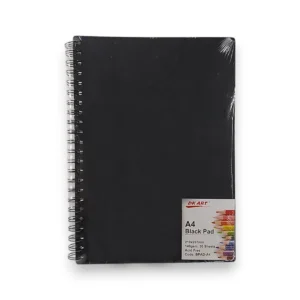 Block de dibujo hoja negra x30 hojas A4 150gr