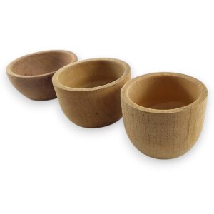 Cuenco 8cm. madera algarrobo crudo para pintar