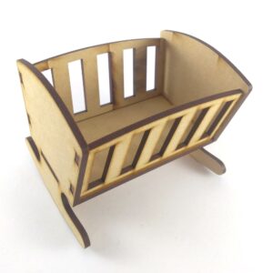 Cuna para casita de muñecas MDF 3mm