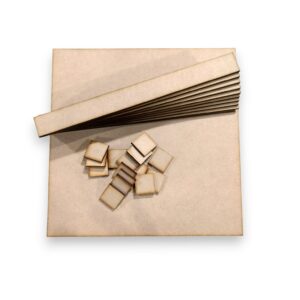 Equipo de canje base 20x20 cm. matematicas MDF 3mm