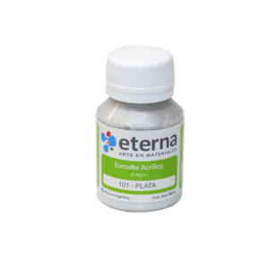 Esmalte acrilico al agua Eterna 37ml - Plata