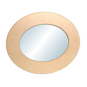 Espejo ovalado exterior 50x60 cm. interior 30x40 cm. MDF