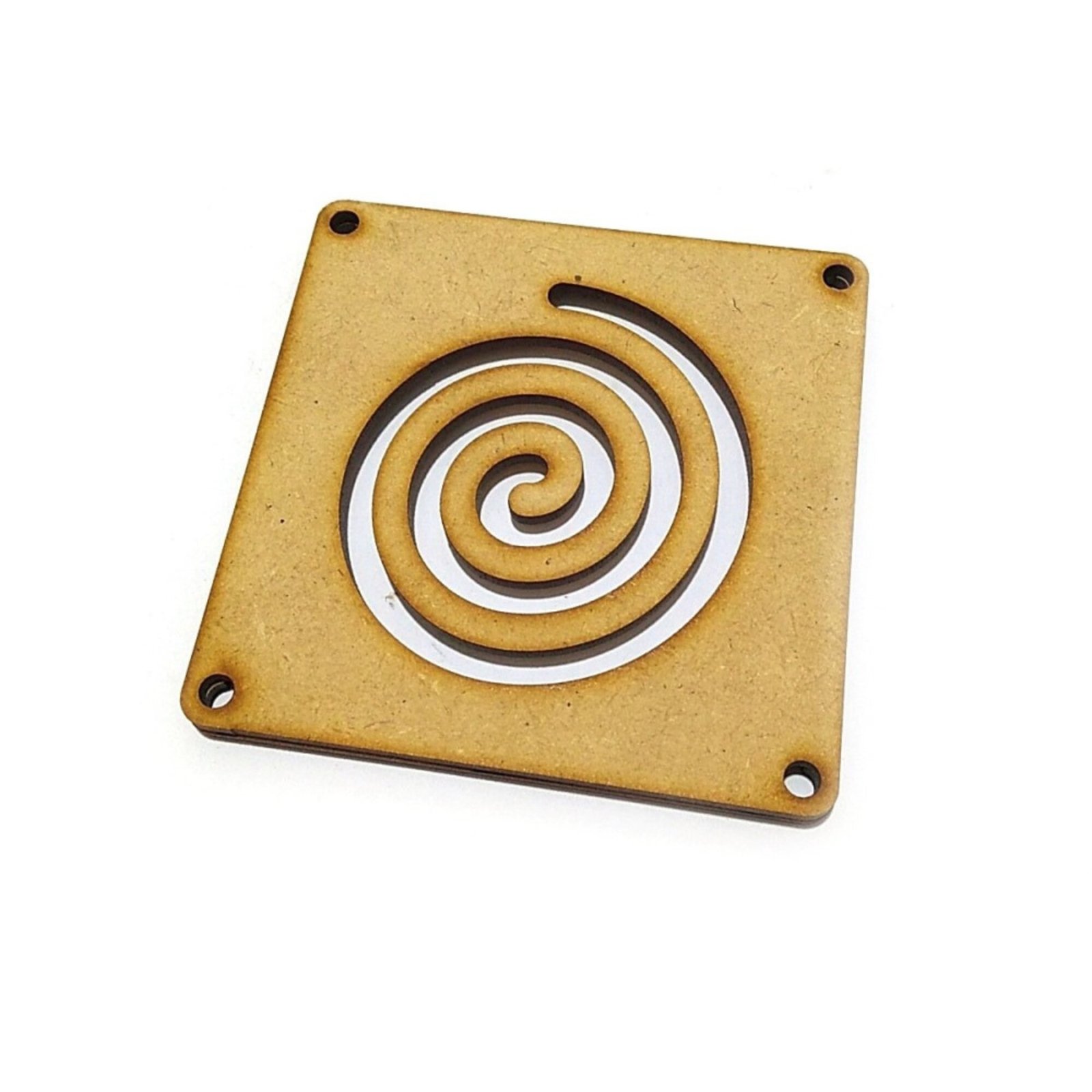 Recorrido espiral para tablero sensorial MDF 3mm
