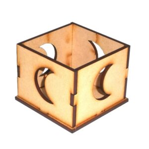 Fanal chico 7x7x5 cm. MDF 3mm - Forma luna