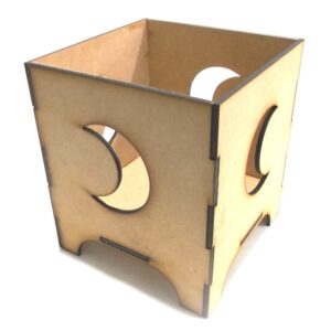 Fanal grande 13x13x15 cm. MDF 3mm - Forma luna