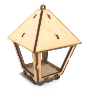 Farol sin pie altura 16 cm. ancho 10 cm. MDF 3mm