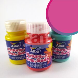 Pintura para telas y seda Alba x 40 ml. - Tradicional - Fucsia