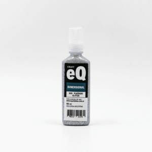 Pintura dimensional con glitter EQarte 40 cc. - Plateado
