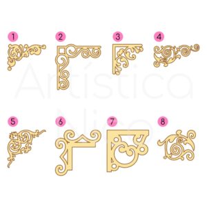 Figura calada guarda esquinera MDF 3mm