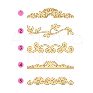 Figura calada guarda ornamental MDF 3mm