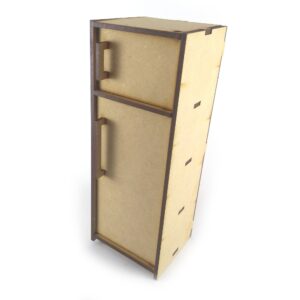 Heladera para casita de muñecas MDF 3mm
