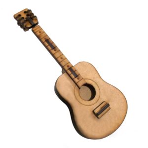 Instrumento 3D decorativo Guitarra acustica largo 20cm. MDF 3mm