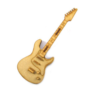 Instrumento 3D decorativo Guitarra electrica largo 19cm. MDF 3mm