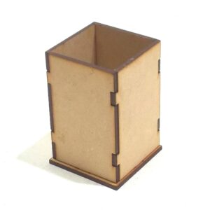Lapicero grande 7x7x11 cm. MDF 3mm