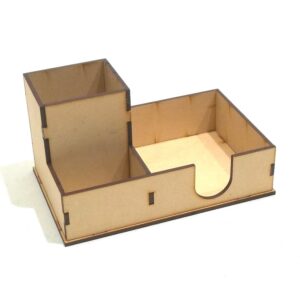 Lapicero y porta-taco 11x17 x9cm. MDF 3mm