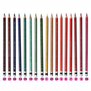 Lapiz de color Koh I Noor acuarelable 1800