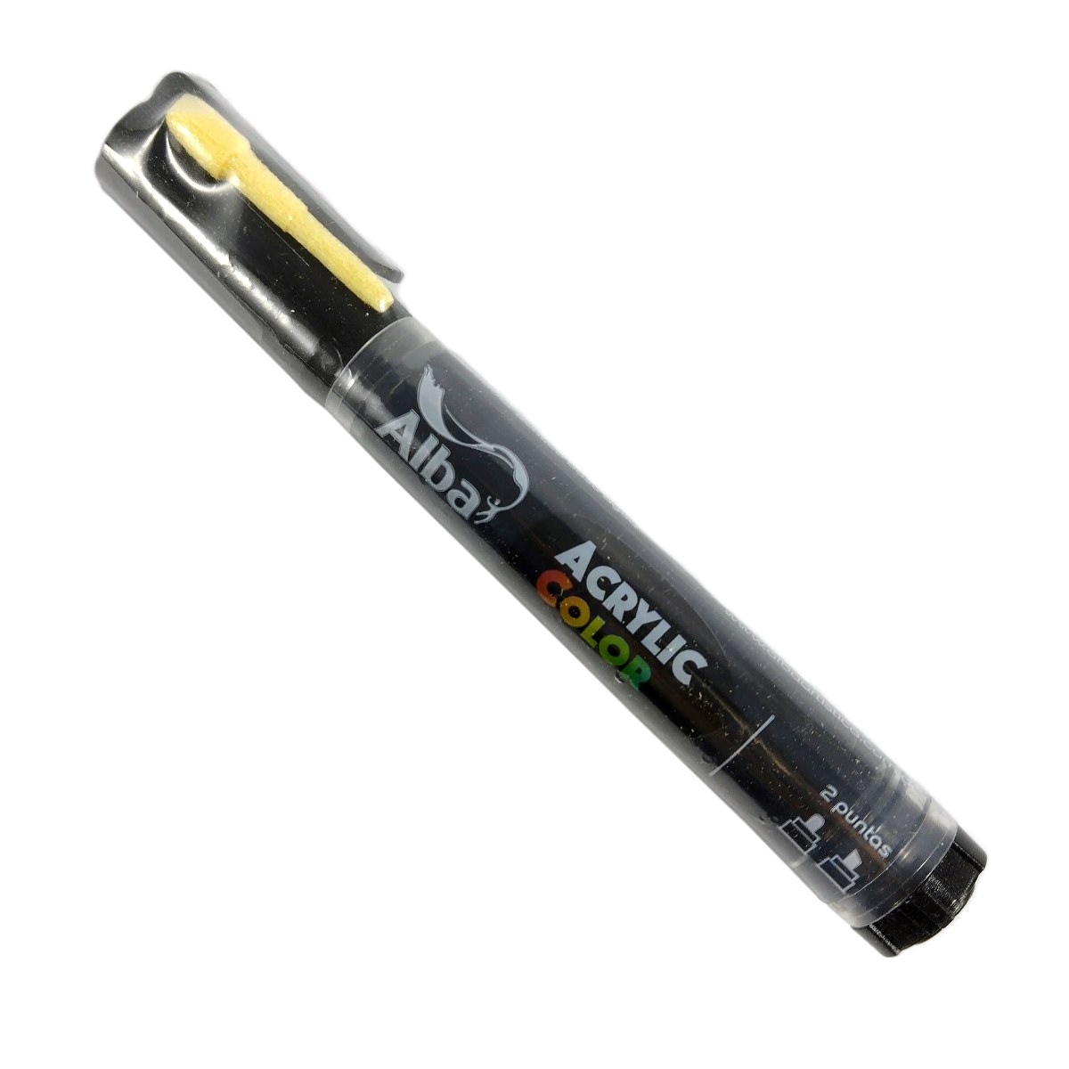 Marcador Alba Acrylic Color L 6 mm. Negro