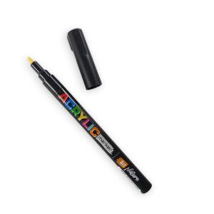 Marcador de acrilico Plantec Art Nature punta fina - Negro