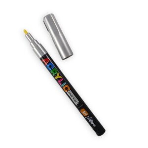 Marcador de acrilico Plantec Art Nature punta fina - Plata