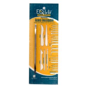 Herramienta de acero inoxidable EQarte marcador de uña / de costura recta