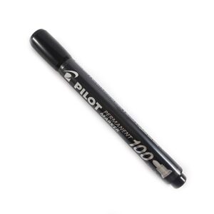 Marcador indeleble negro Pilot SCA-100 punta redonda