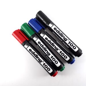 Marcador indeleble Edding 100 punta gruesa - Azul