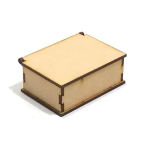 Caja con bisagra 6x9 altura 3 cm. Nº 2 MDF 3mm