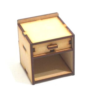 Mesa de luz para casita de muñecas MDF 3mm