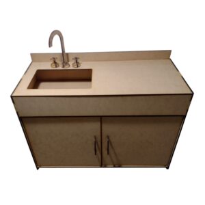 Mesada infantil base 80x36cm. altura 60cm. MDF 5mm