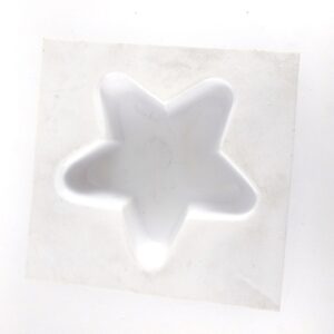 Molde plastico blanco para jabones - Estrella bombe
