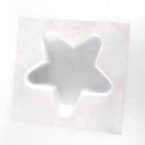 Molde plastico blanco para jabones - Estrella bombe