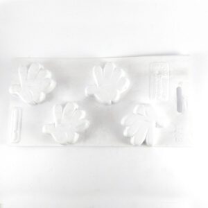 Molde plastico blanco para jabones - Manitos