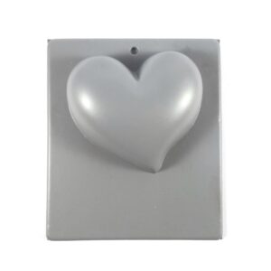 Molde plastico blanco para jabones - Corazon