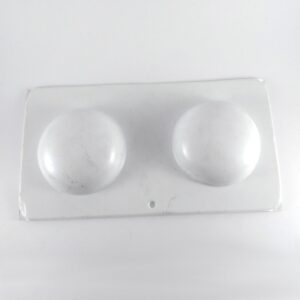 Molde plastico blanco para jabones - Redondo bombe 8cm.