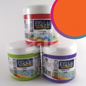 Base acrilica EQarte 200ml. - Naranja