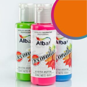 Acrilico decorativo Decoralba x 60 ml. - Tradicional - Naranja brillante