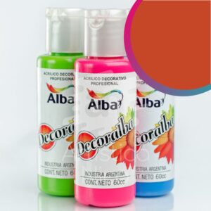 Acrilico decorativo Decoralba x 60 ml. - Tradicional - Naranja incaico