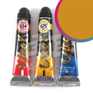 Oleo extrafino profesional Alba x 18 ml. G1 - Ocre amarillo 661