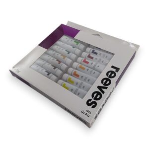 Set oleos Reeves x 18 colores pomo 10 ml.