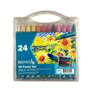 Set pasteles al oleo hexagonal Reeves x 24 colores