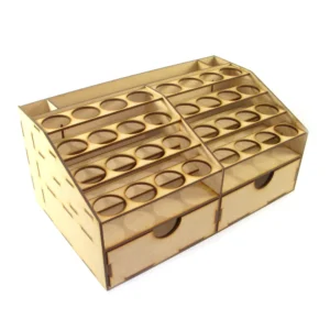 Organizador para pintura acrilica 20x34 x15 cm. MDF 3mm