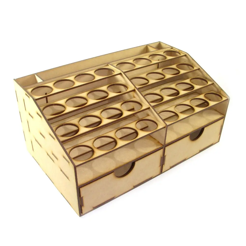 Organizador para pintura acrilica 20x34 x15 cm. MDF 3mm