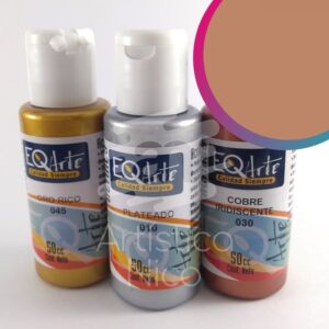 Acrilico decorativo EQarte x 50 cc. - Perlado - Oro rico
