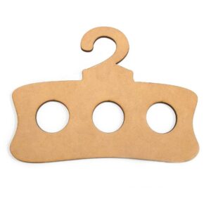 Percha tres circulos horizontal MDF 3mm