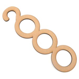 Percha tres circulos vertical MDF 3mm