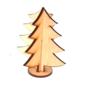 Pino 3D mediano 10 cm. MDF 3mm