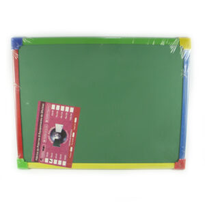 Pizarra verde para tiza marco de colores 40x60cm.