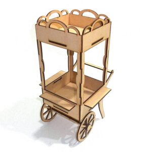 Pochoclera 13x13x34 cm. MDF 3mm