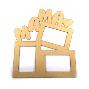 Marco multiple para 3 fotos 10x15 modelo Mama MDF 3mm