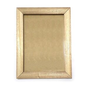 Portaretrato marco de kiri con vidrio para pintar 13x18 cm. plana 2 cm.